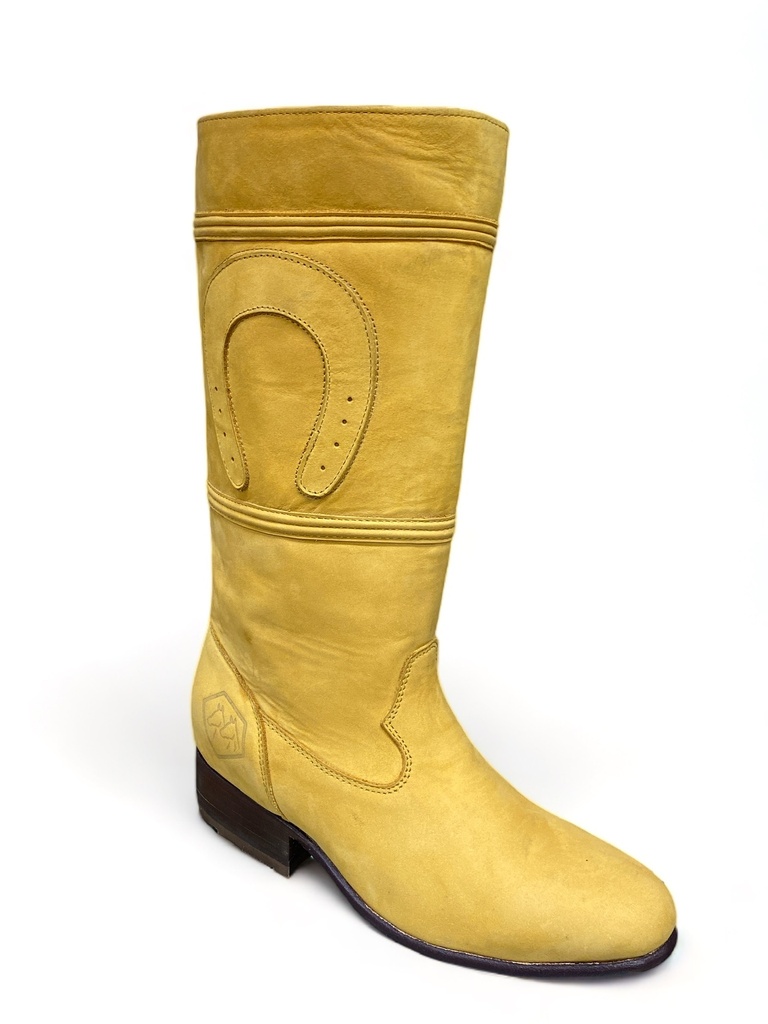 Botas de Escaramuza para Niña Cuero Nobuck Original Color Beige-WD-293 main image 1